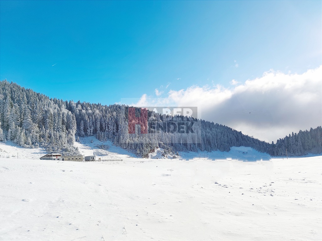 Dikmen ve Çiğdem Yaylası'ndan kar manzaraları